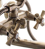 Змішувач для ванни у ретро стилі MIXXUS RETRO BRONZE (Німечина), фото 5