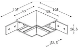 З'єднання кутове 90° для магнітного покриття Alumled 48V, фото 2