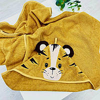 Детское полотенце-уголок 80х100 Тигр