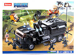 Конструктор Sluban M38 - B0773 "Штаб поліцейського спецназу", 759 деталей, 6 фігурок