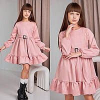 Нарядна сукня на дівчинку 134-158 см 002587 Пудра