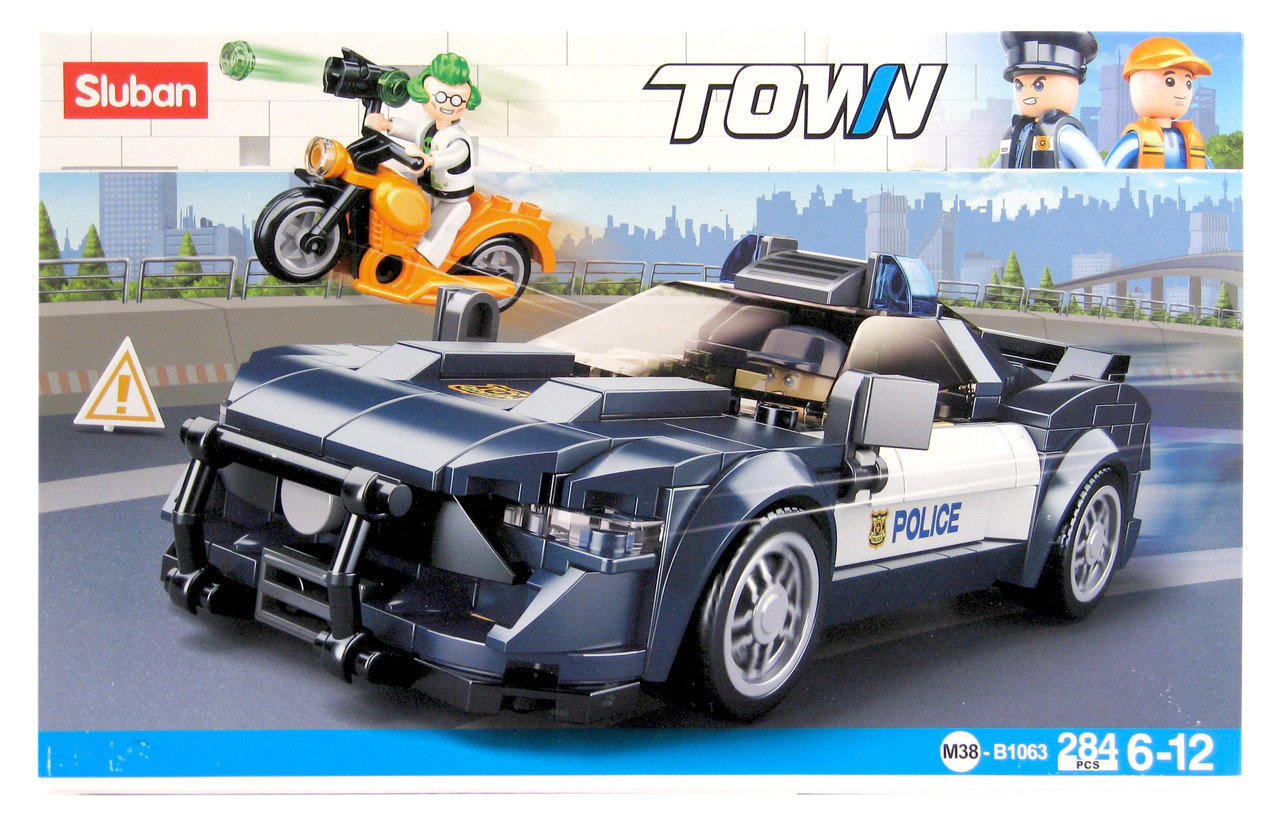 Конструктор SLUBAN M38-B1063 "Полицейская Машина", 284 Детали, 2 ...