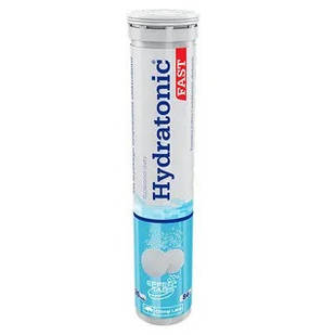 Olimp Hydratonic Fast калій, кальцій, магній, натрій, вітамін C напій для спортзалу 20 шипучих таблеток, апельсин. До 09/2027