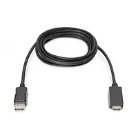 Відео-кабель Digitus AK-340303-020-S DisplayPort (тато) - HDMA (тато) 2 Black