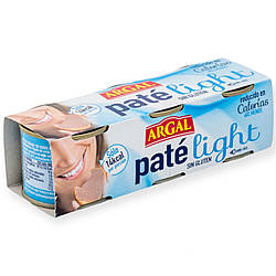 Паштет із свинячої печінки ARGAL PATE LIGHT без глютена 3*80g