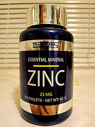 Вітаміни Scitec Nutrition Zinc 25 mg 100 таблеток скайтек цинк мінерал