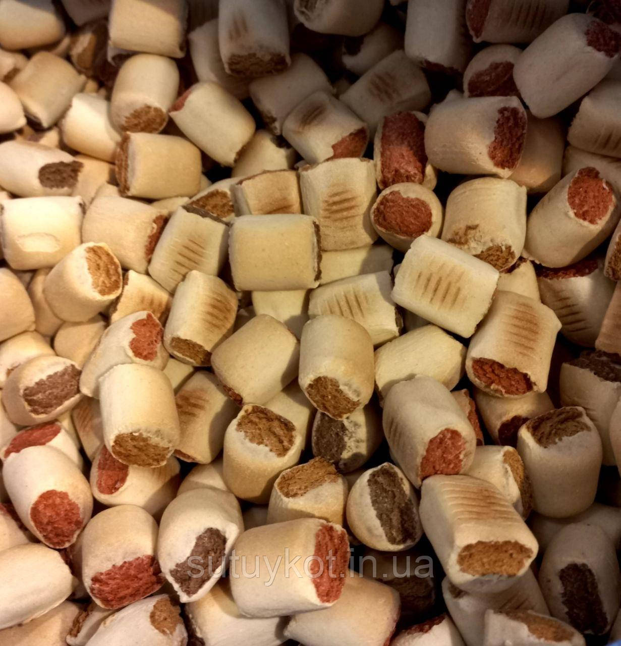 MERA Meaty Rolls Mix Мера печиво мікс м"ясних рулетиків для собак (3см) НА ВАГУ, 500 гр