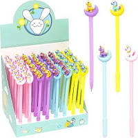 Від 48 шт. Ручка гелева 6048 "Місяць-Єдиноріг" синя купити дешево оптом в інтернет-магазині