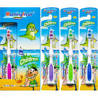 Від 12 шт. Зубні щітки дитячі "Morningfresh", дракончик  M-212 купити дешево оптом в інтернет-магазині