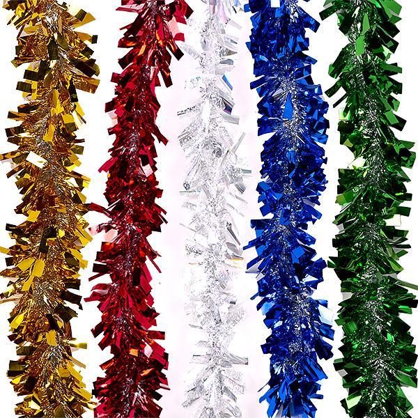 Новорічний дощік польський "Пелюстка" діаметр 12 см 10 штук, фото 1