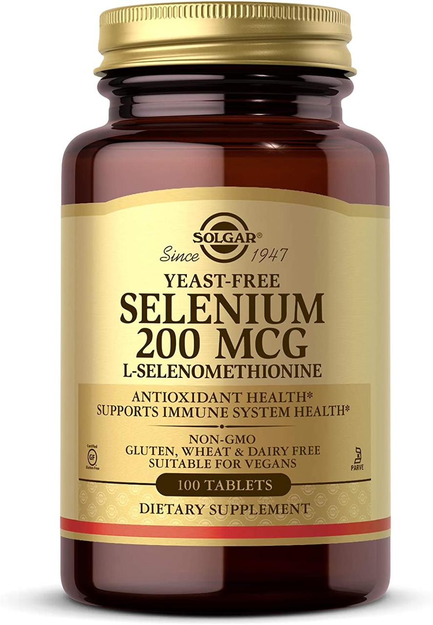 Solgar Yeast-Free Selenium 200 mcg 100 таблеток