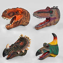 Голова на руку Q 9899-785 (48/3) "Динозаври", 4 види, гумові, 1шт в пакеті