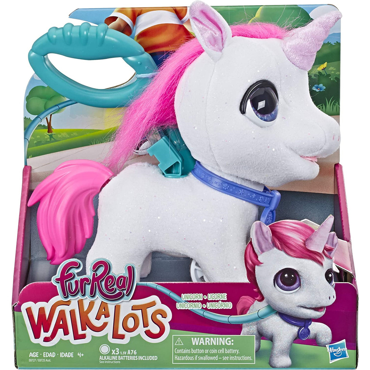 FurReal Walkalots Unicorn Інтерактивний Єдиноріг М'яка іграшка на повідку