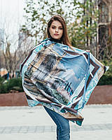 Дизайнерский шелковый платок "Крым"