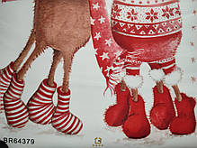 Вінілові наклейки на стіну, вікна, шафи "Merry Christmas" з Різдвом, З Новим роком 60*54 см (лист 40 см*60 см, фото 5