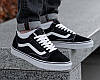 Чоловічі зимові низькі кеди Vans Old Skool Black White Winter Fur Ванс чорно білі замша на білому хутрі, фото 10