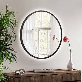 Кругле дзеркало з підсвічуванням 60 см