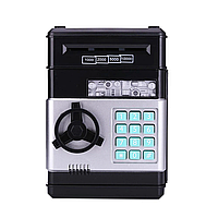 Електронна скарбниця-сейф автомат з кодовим замком і купюроприємником Копілка для паперових грошей і монет,PM