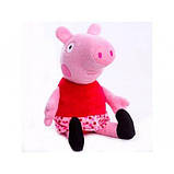 М'яка іграшка Свинка в червоній сукні (00097-62 ТМ) Копиця, фото 2