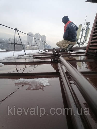 Монтаж снігозатримувачів