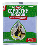 Салфетка вискозная 3 шт/уп (PROFIT) 30*38 см