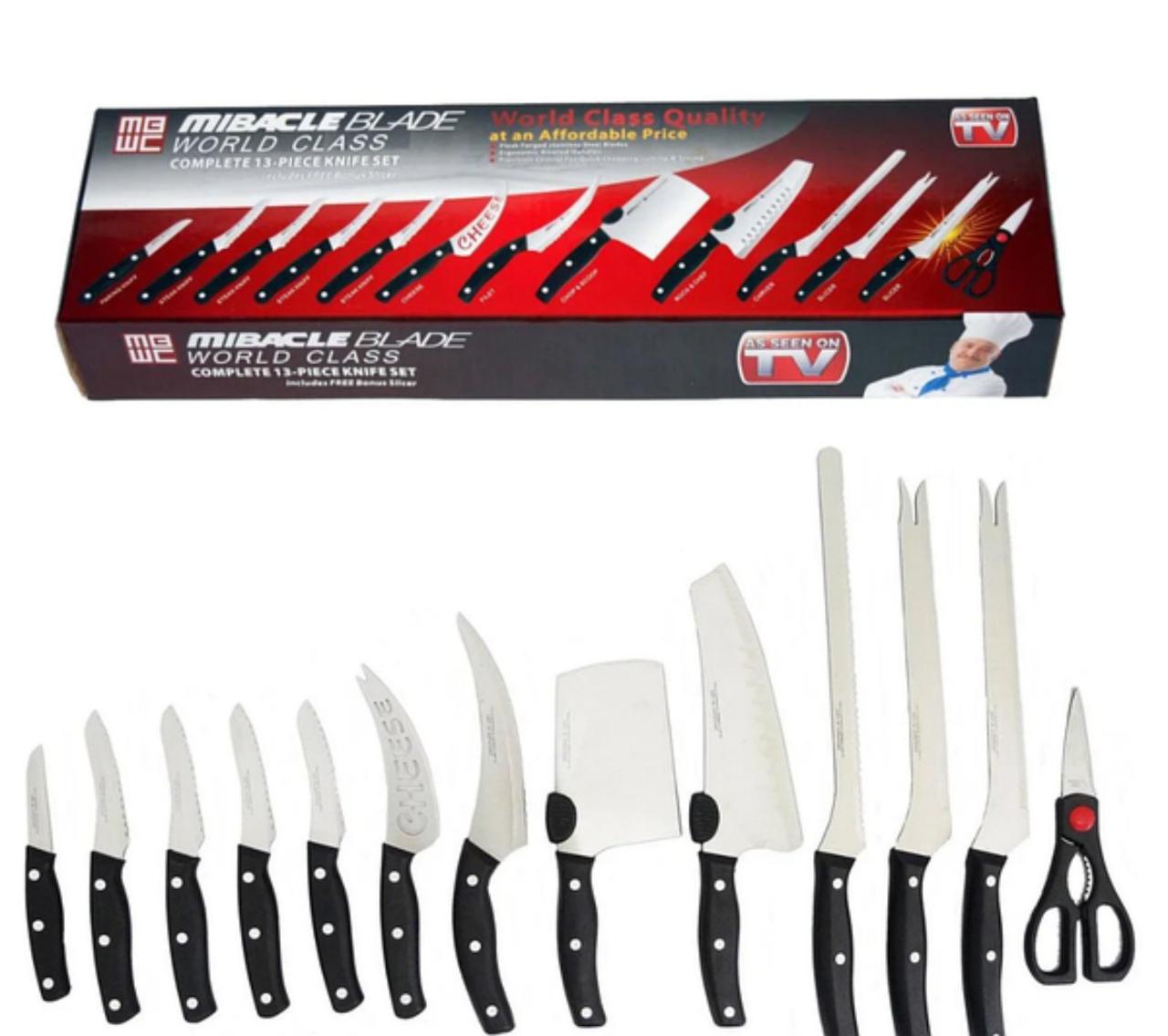 Набір ножів 13 в 1 від Miracle Blade World Class, фото 1