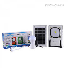 Ліхтар лампа із сонячною батареєю AMY Solar Light Led Multifunctional solar panel A202