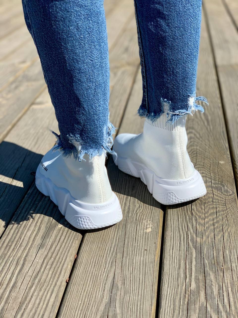 balenciaga speed trainer white