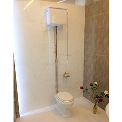 Унітаз з високим бачком на бронзовій трубі Simas Arcade AR811