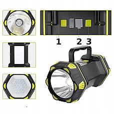 Багатофункціональна фара ліхтар для кемпінгу  та прожектор Power Bank ємкість 4800 мА, фото 2