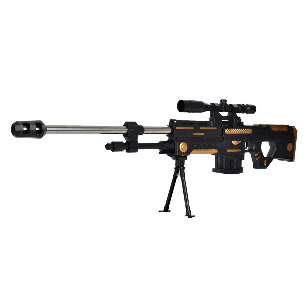 Детская игрушечная снайперская винтовка на пульках с лазерным прицелом 888-, пневматическое оружие автомат - фото 2 - id-p1692095300