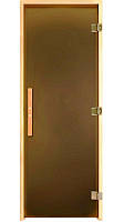 Двері для лазні та сауни Tesli Lux S 1900*700 тон бронза (3 петлі).