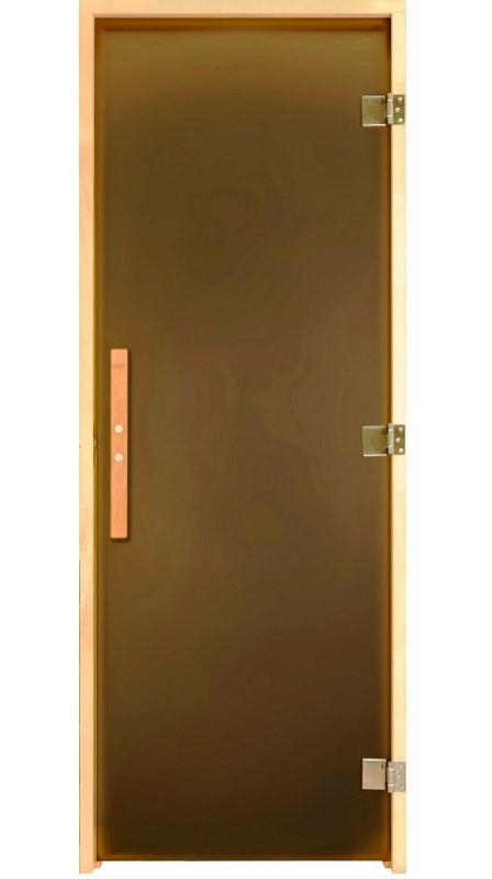 Двері для лазні та сауни RS Lux 2000 x 800 тон бронза, фото 1