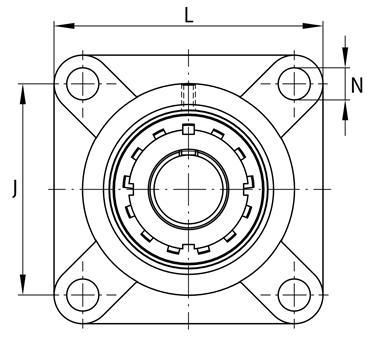 Корпусний підшипник UKF 211 D1 NSK (Японія)