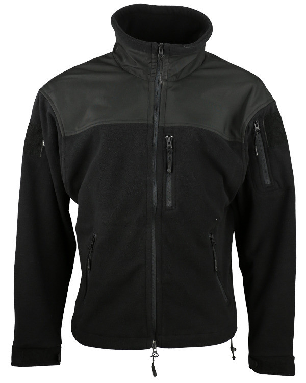 Фліс тактичний KOMBAT UK Defender Tactical Fleece SWJ kb-dtf-blk-l