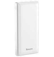 УМБ портативное зарядное Power Bank BASEUS Mini JA PPJAN-C02 30000mAh 2USB, QC, 3A, белое