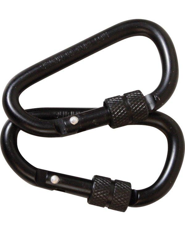 Карабін 1шт KOMBAT UK Carabiner Locking SWJ kb-cpl-8