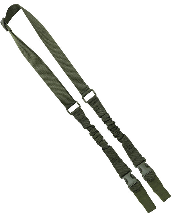 Ремінь для зброї/двоточковий KOMBAT UK Double Point Bungee Sling SWJ kb-dpbsolgr