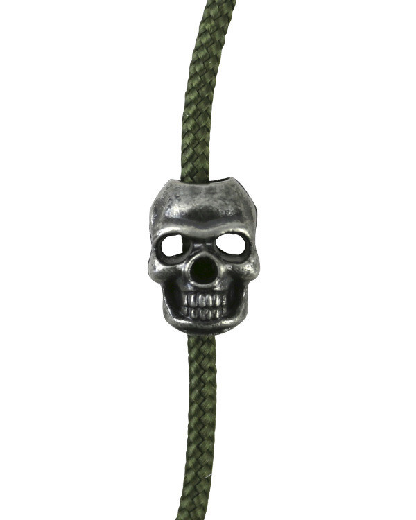 Стопери для шнурка 10шт KOMBAT UK Skull Cord Stoppers SWJ kb-scs-slv
