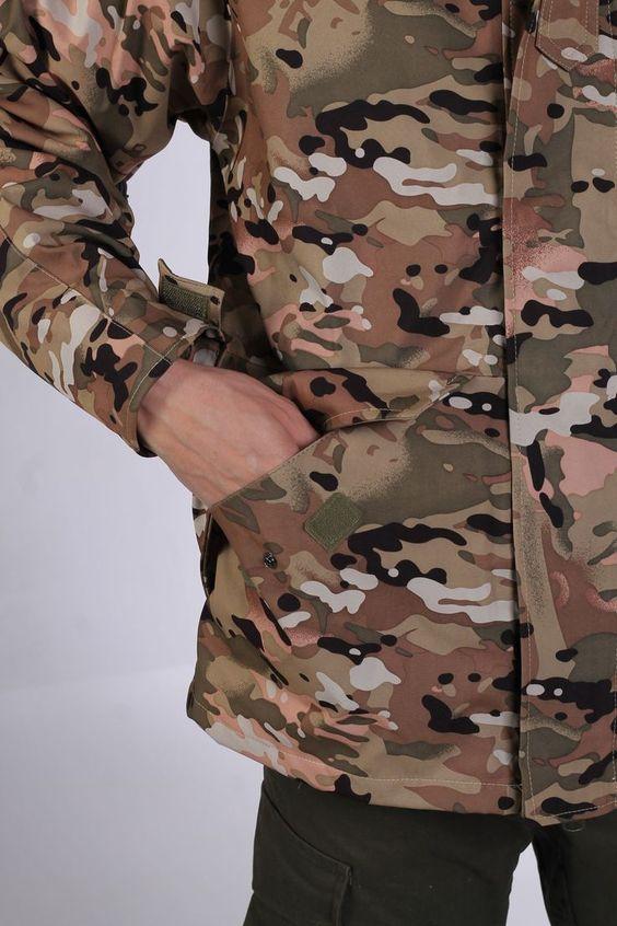 Военная тактическая зимняя куртка Softshell Мультикам M - фото 4 - id-p1713700605