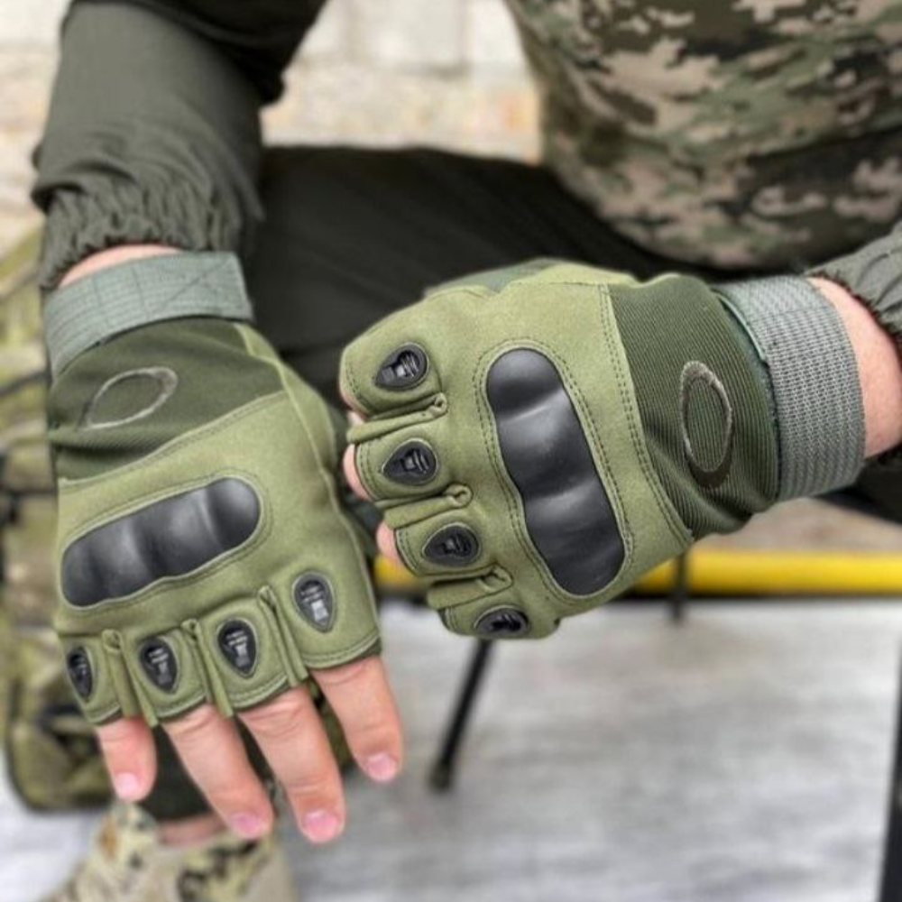 Перчатки Тактические Oakley Беспалые, Перчатки для Военных, Перчатки ...