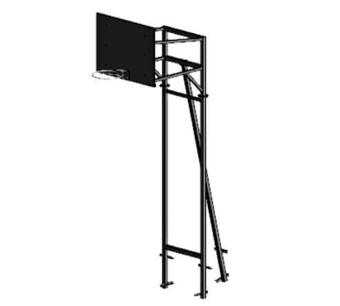 Баскетбольна стійка на 3 опорах без сітки (Kidigo ТМ)