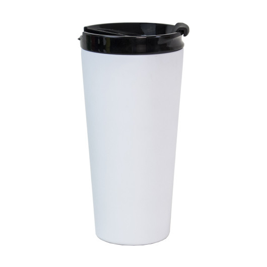 Термокружка з герметичним клапаном Фласко 550 мл біла, фото 1