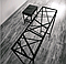 Дизайнерський столик консоль зі стільницею зі скла, фото 3