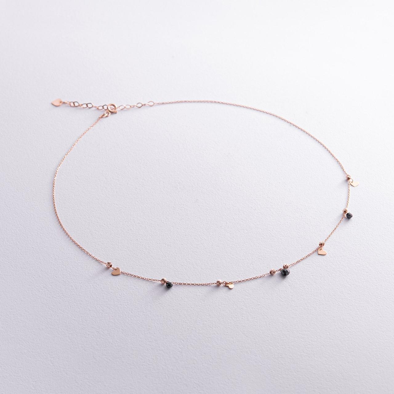 Золоте кольє "Сердечка" з чорними фіанітами
1002272 Zipexpert ZIPEXPERT, фото 1