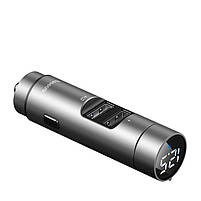 Адаптер автомобільний BASEUS Energy Column Car Wireless MP3 charger 2USB, 3.1A CCNLZ-0G, фото 3