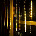 Гірлянда Xmas LED бурульки палички теплий 50 см 8 шт, фото 2