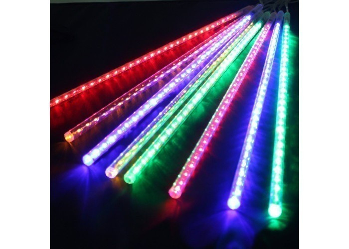 Гірлянда Xmas LED бурульки палички різнокольоровий 50 см 8 шт
