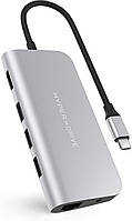 HYPER Drive POWER 9-в-1 концентратор USB-C для iPad Pro, MacBook Pro/Air