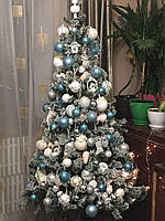 Сосна штучна 1,55 м Millington хвоя зелена зі снігом (Time EcoTM)